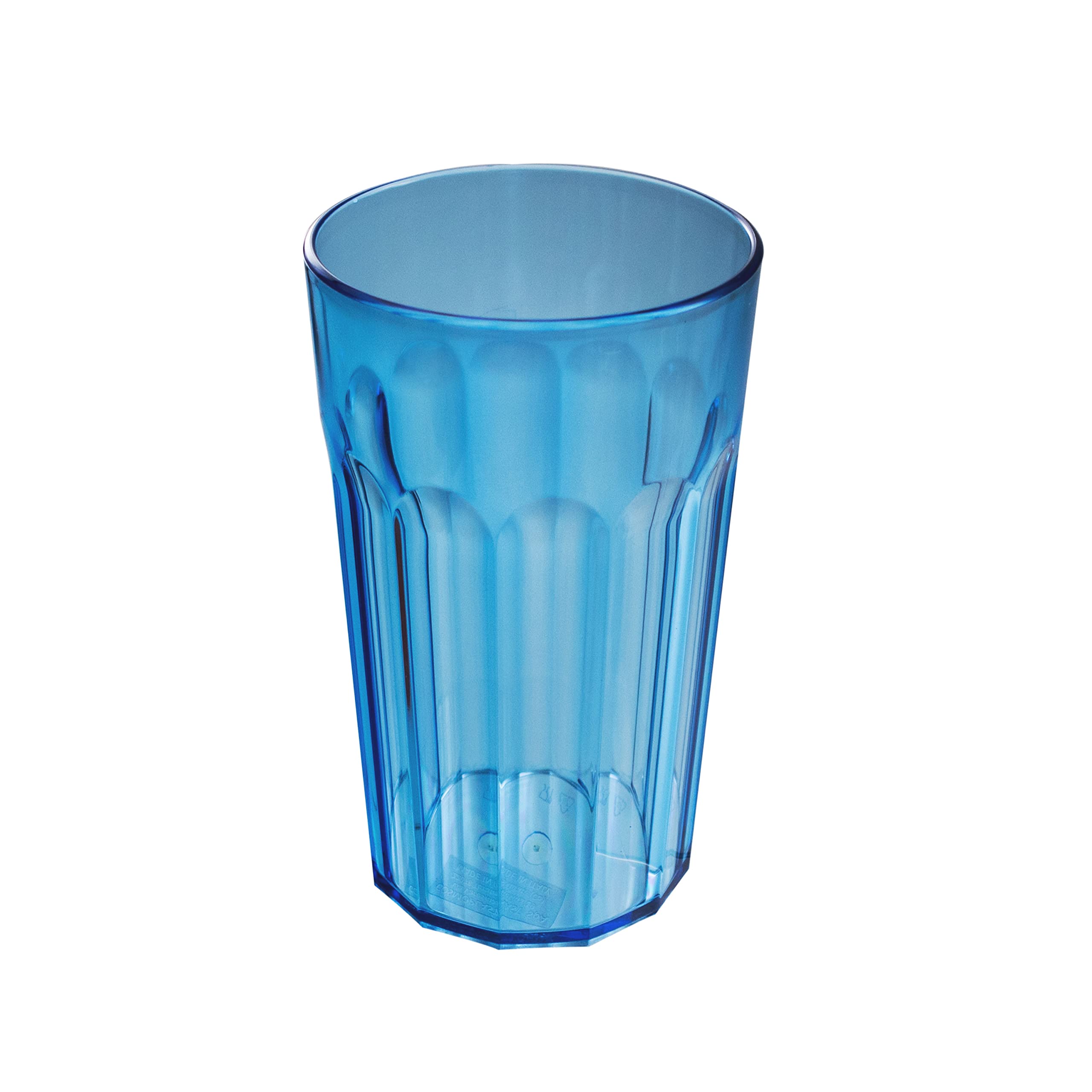 12 Stück Acryl Trinkglas BLAU 4 Personen 250, 450 630ml Glas Set Kunststoff