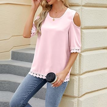 T-shirt, maglie e camicie da donna tuniche rosa