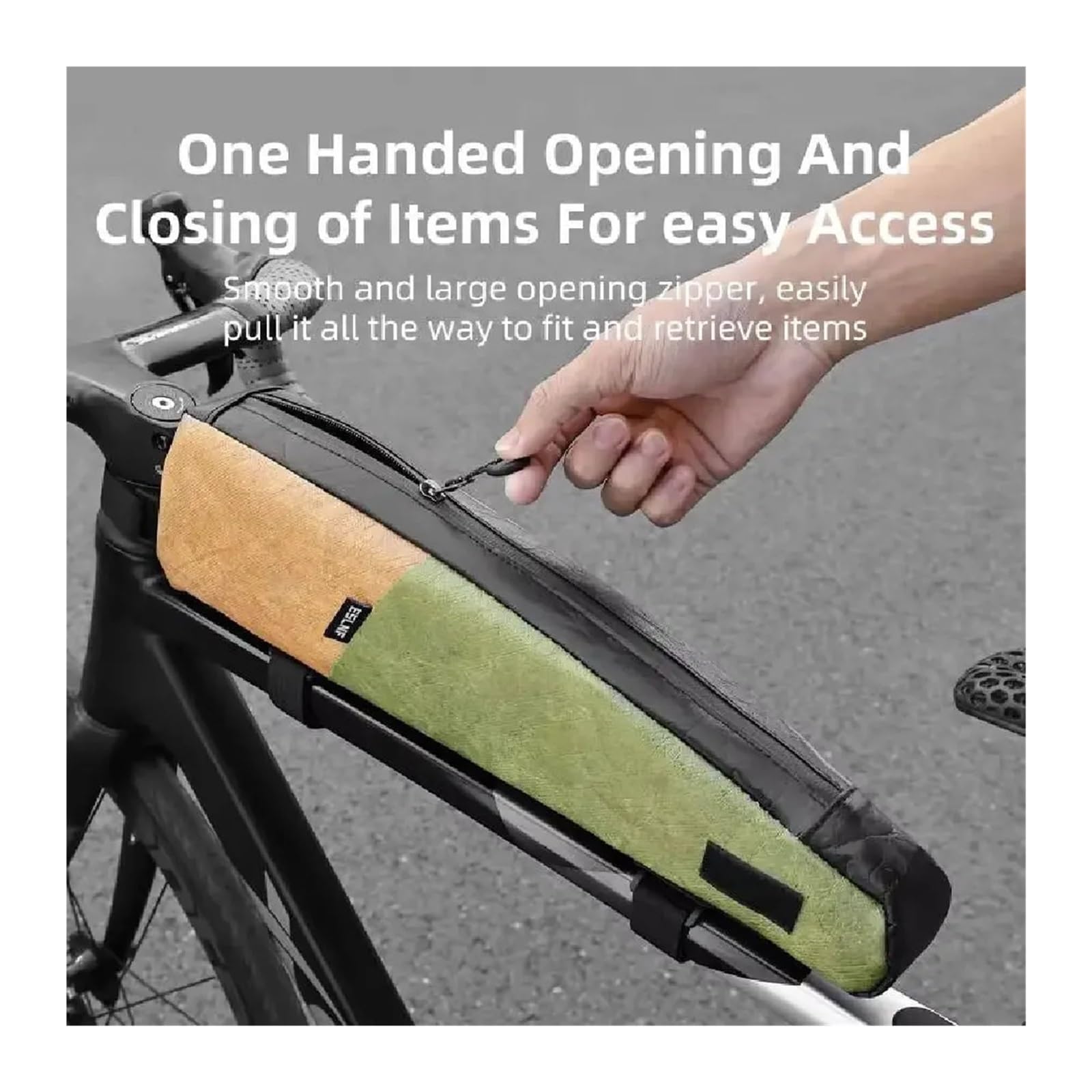 Xi Yu Borsa da ciclismo con tubo superiore sottile impermeabile da 1 pezzo | Pendolarismo quotidiano e deposito biciclette all'aperto