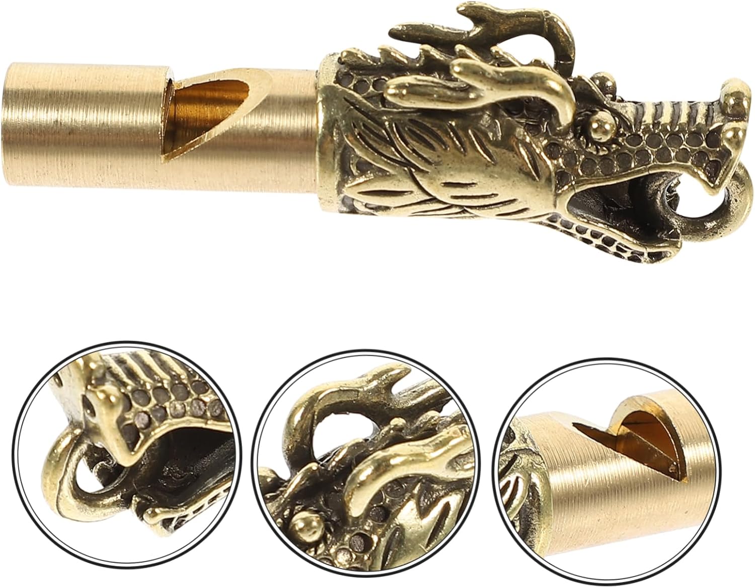 Happyyami 20 Pcs Brass Ornaments Training Whistle Loud Sound Whistle Decorative Whistle Safety Whistle Chinese Zodiac Dragon Whistle Keychain Instrument Whistle Squirrel Personality