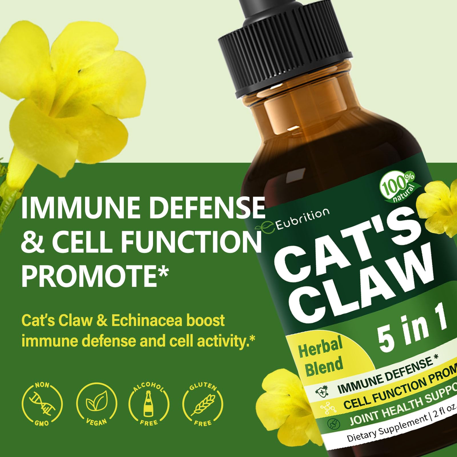 Cat's Claw herb (Uña de Gato) Immune Support Liquid Drops, 2 oz — Amazon image 2