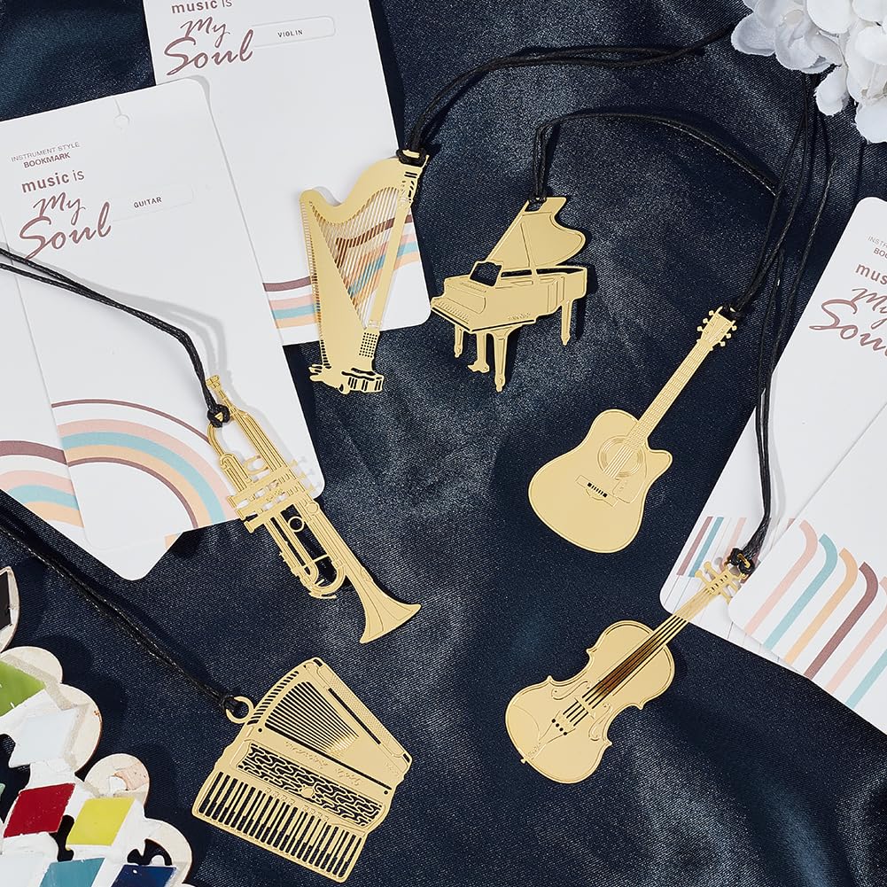 Trombones Géométriques Hexagonaux Dorés 60 Pièces - Métal, 24mm, Pour Marque-pages, Organisation, Décoration