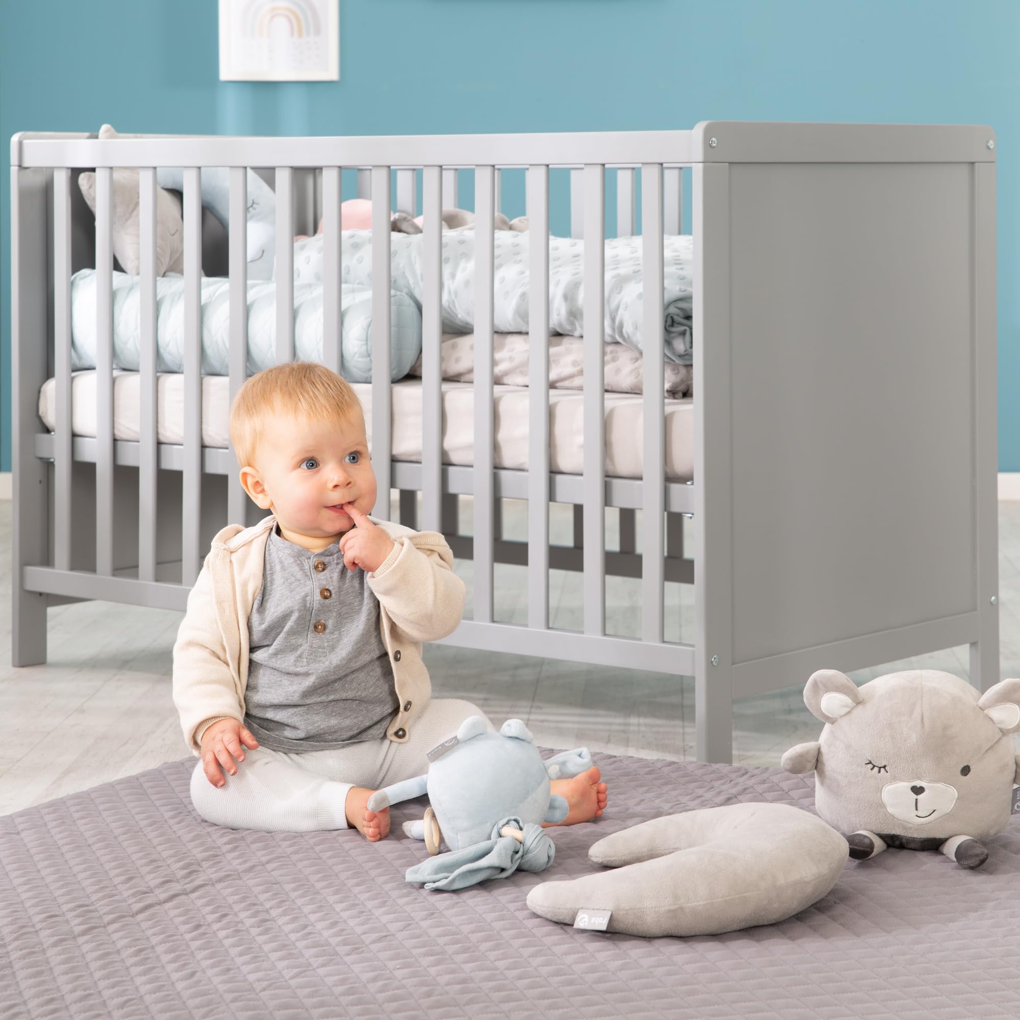 roba Lil Planet Organic Baby Bed Linen Set, 2 Pieces, Duvet Cover 100 x 135 cm + Pillow Case 40 x 60 cm - Image 3