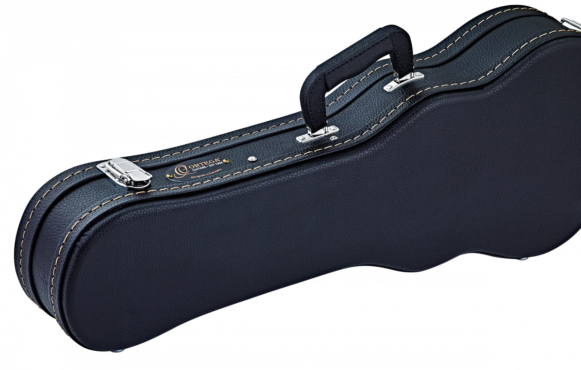 Ortega Guitars Economy Ukulele Hardcase - Tasche für Tenor Ukulele - Höhe 71 cm - Vinyl, Schwarz (OUCSTD-TE)