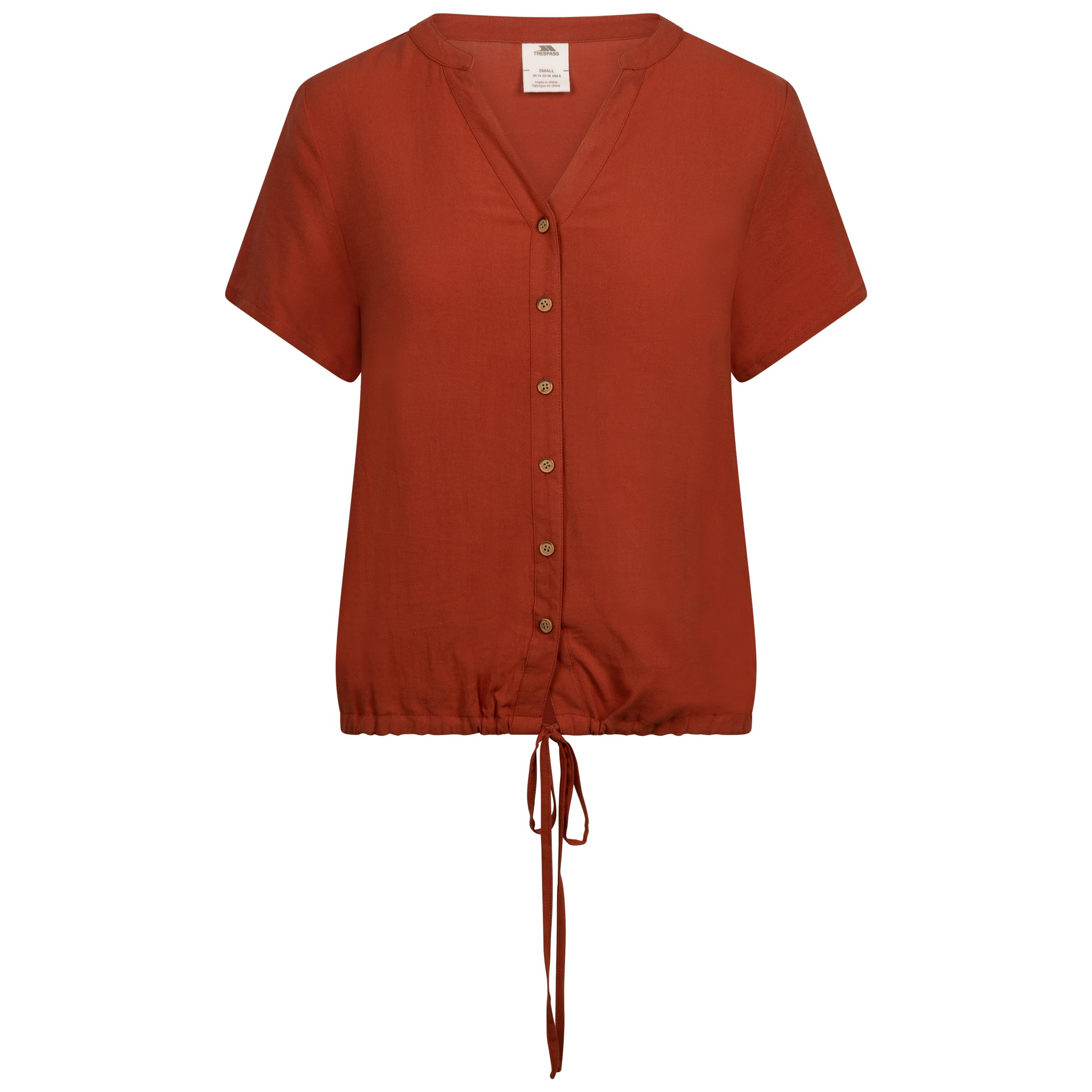 Trespass Womens Outdoor Top Beatrice Burnt Sienna in Size - M