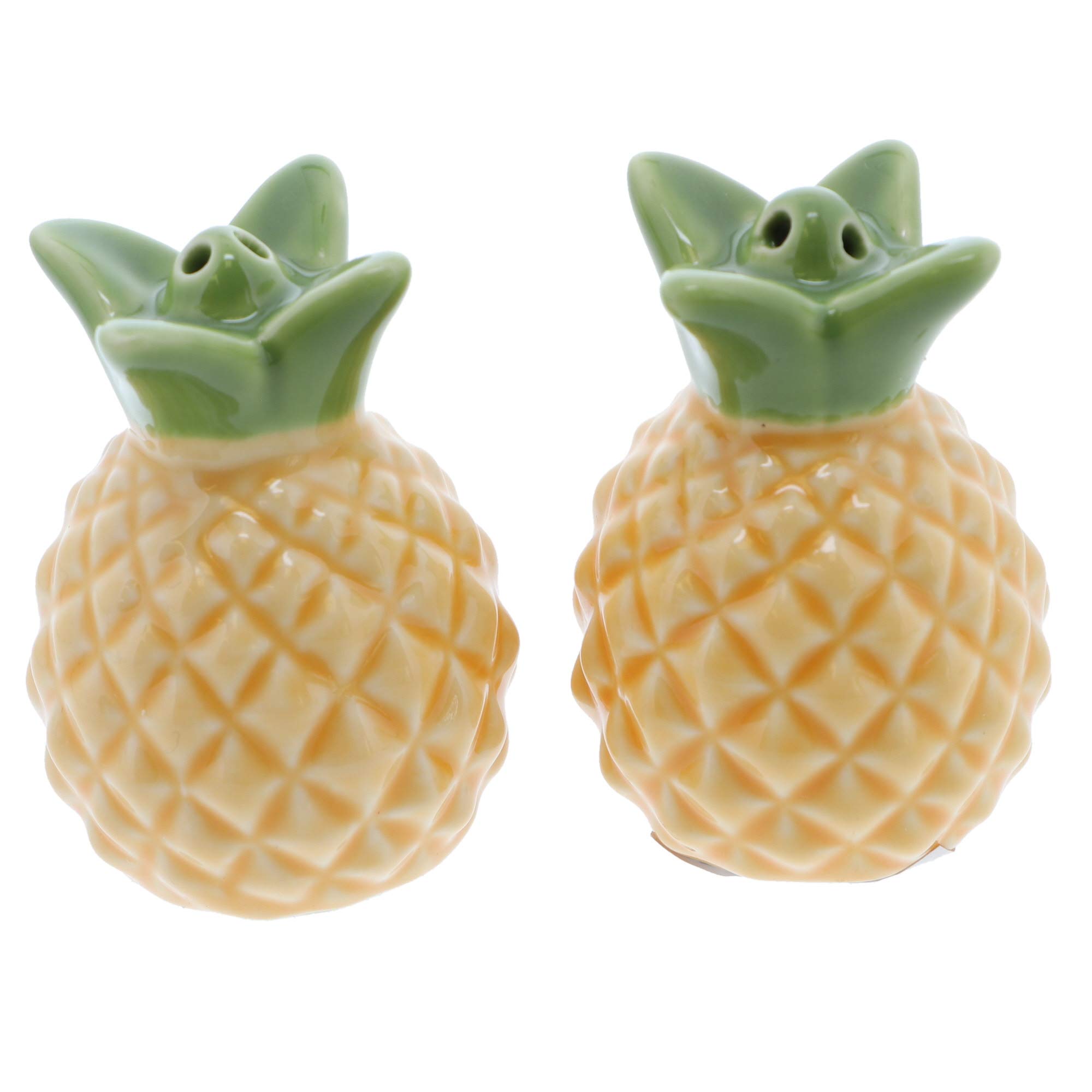 Servette HomeNovelty Salt and Pepper Shaker Set for the Kitchen Collector - Pineapple
