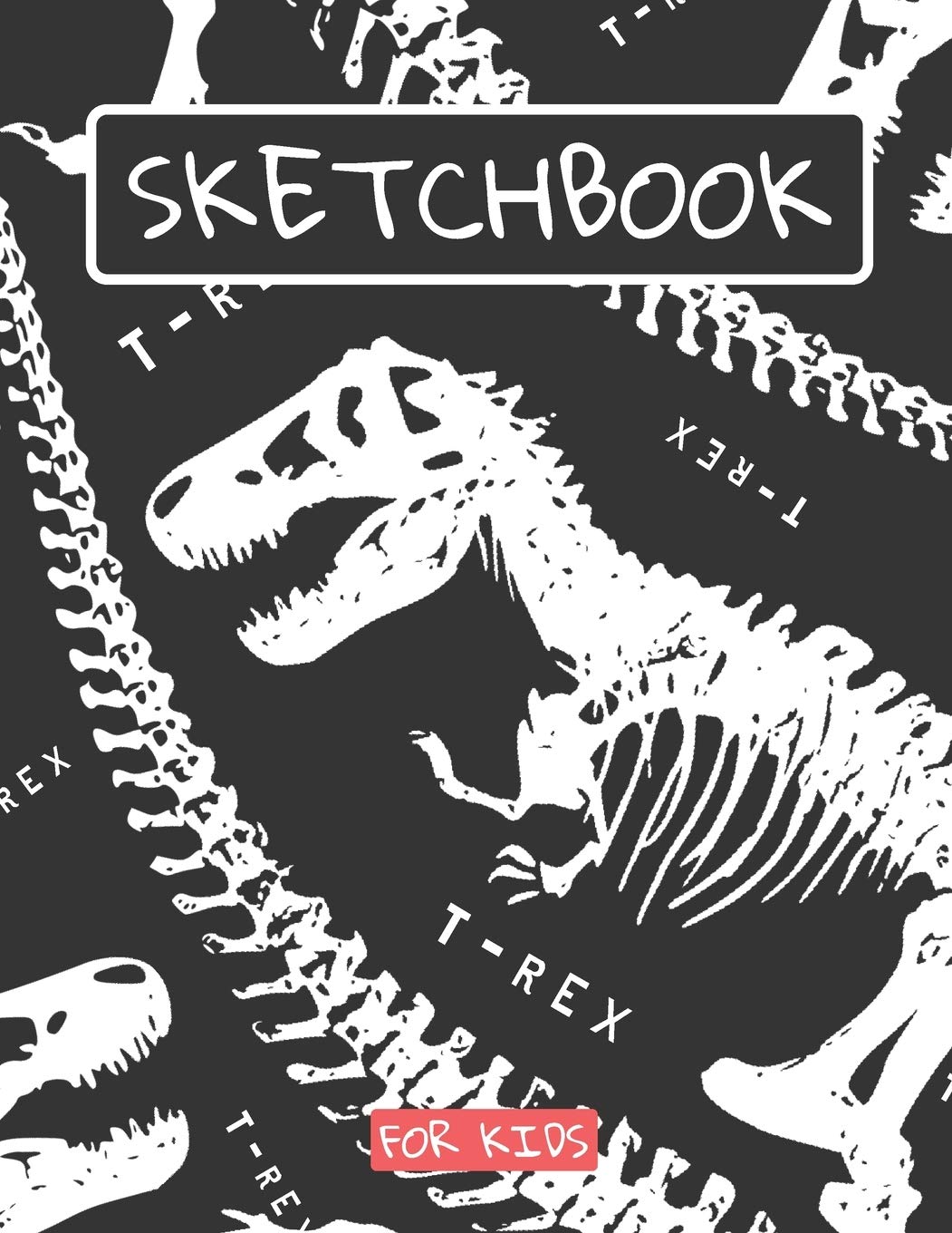 Sketchbook: Dinosaur lovers large sketch book, sketch paper, drawing , writing , doodling | Dinosaurs sketch book T-REX