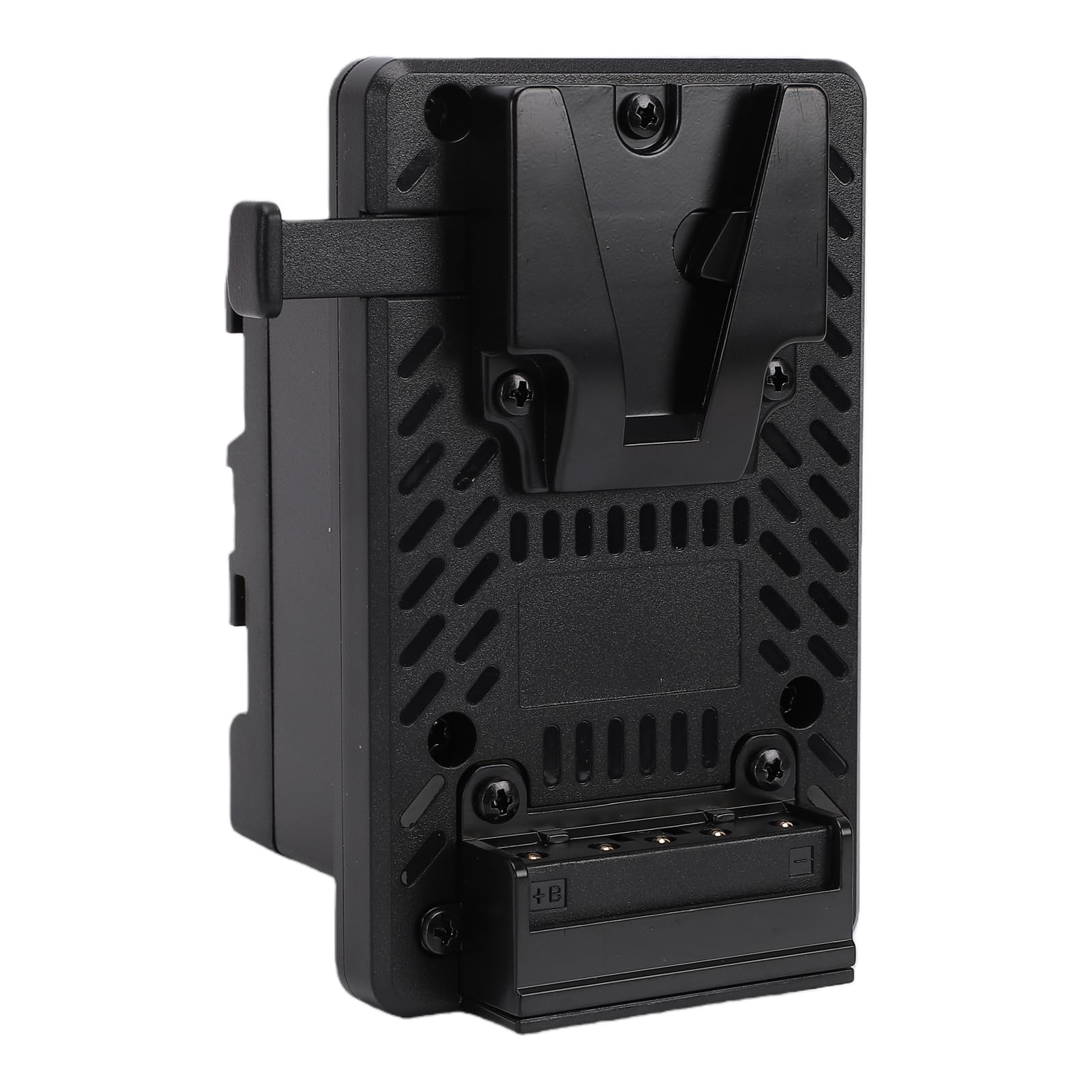 Alomejor Adaptador de Batería de Montaje en V, Convertidor de Potencia con Chip Inteligente para Cámaras BP U30, Hecho de Aleación de Aluminio y ABS