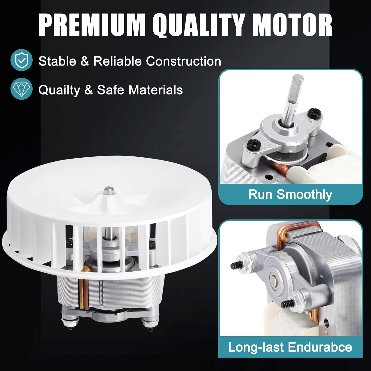 Criditpid 87546000 B-Unit Bathroom Fan Motor for Broan Nutone 769RF, 769RFT B-Unit, V769RF Bathroom Exhaust Fan Motor, S87546000 Ventilation Fans Motor for Nutone Replacement Parts, 70 CFM