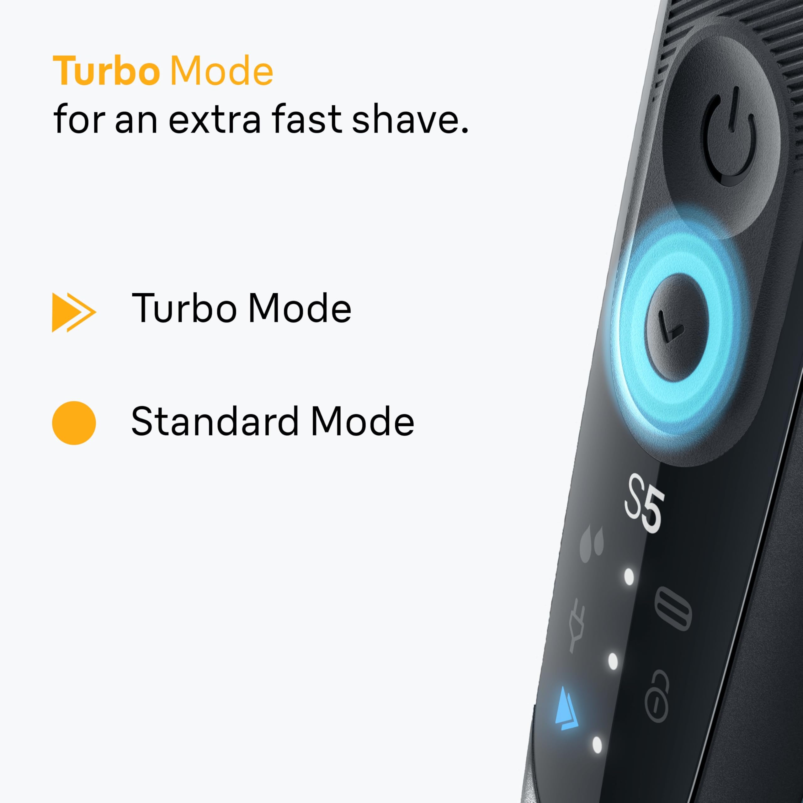 Braun Series 5 Electric Shaver, Wet & Dry Foil Razor for Men with Body Groomer Attachment, Cordless, Up to 50 min, 100 Percent Waterproof, 52-B1600S, Blue - 4