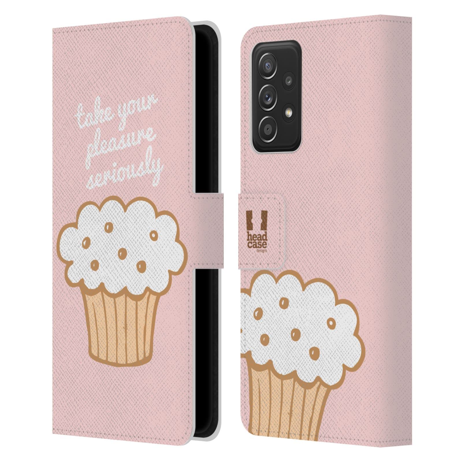 Carcasa Samsung Galaxy A53 5G cuero libro imán Head Case Designs Dulce Placer 7