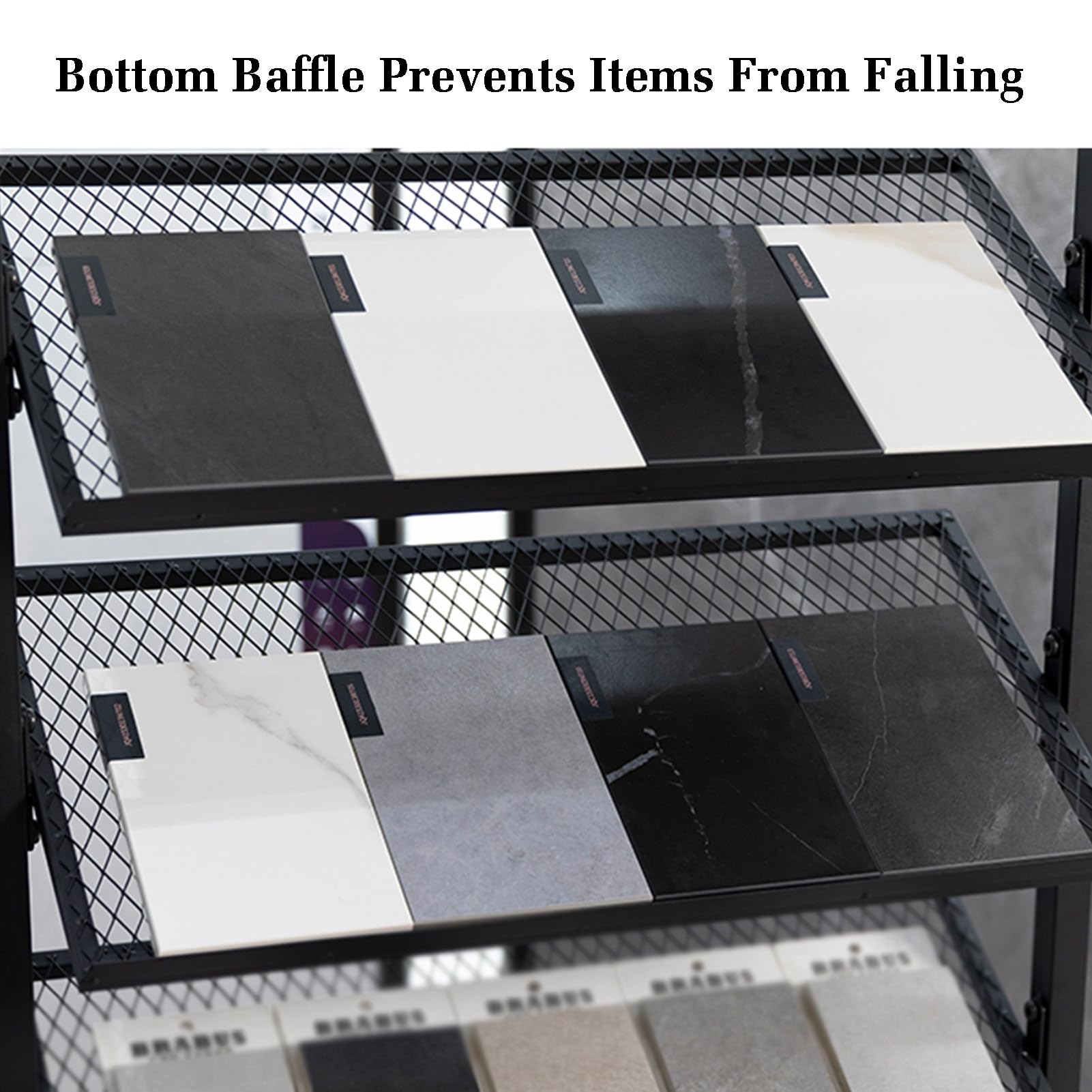 Amazon.co.jp: 商業用床タイルサンプル収納ラック、スタンディング