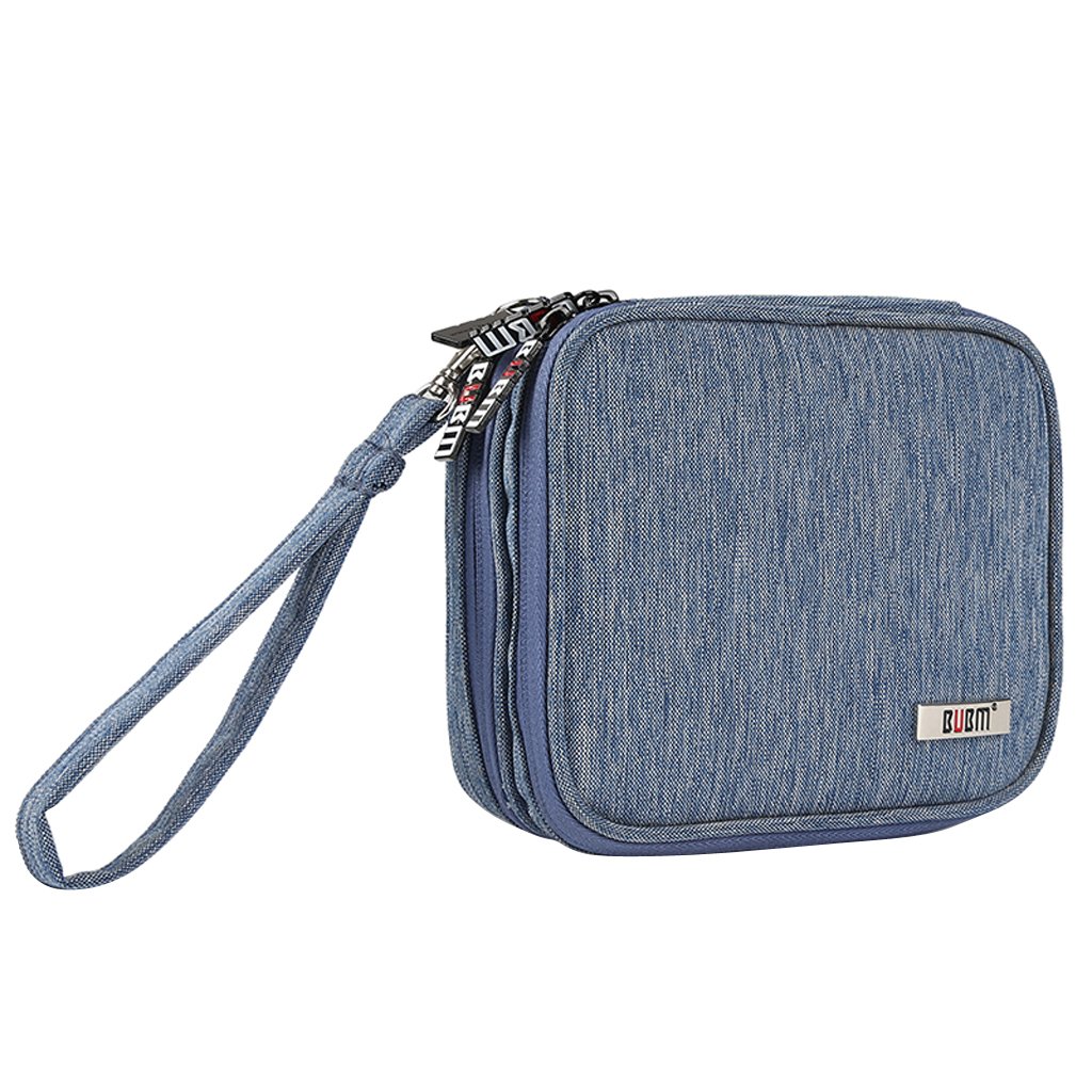 NF&E Durable Travel Organizer Handheld Case Bag For Nintendo 2Ds Console And Accessories Blue
