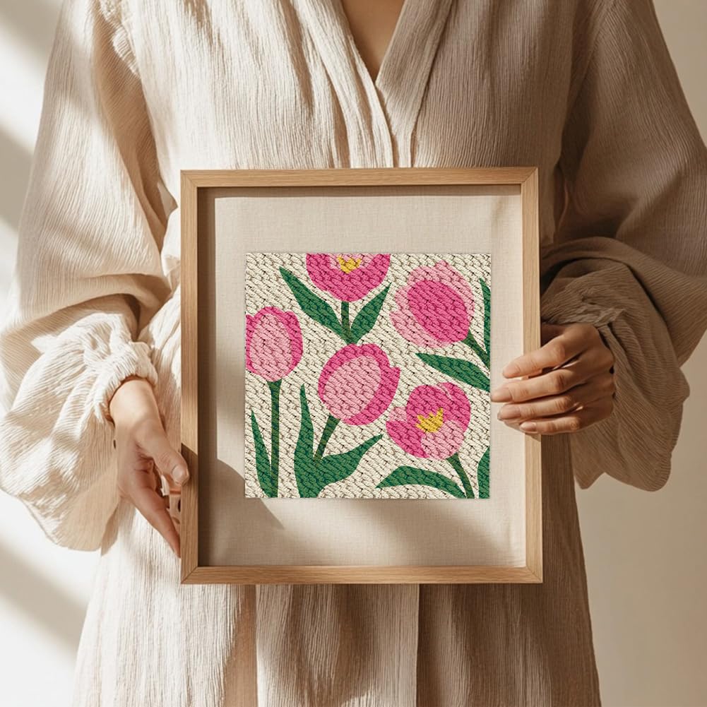 Adults Beginner Punch Needle Embroidery Starter Kits For Beginner ...