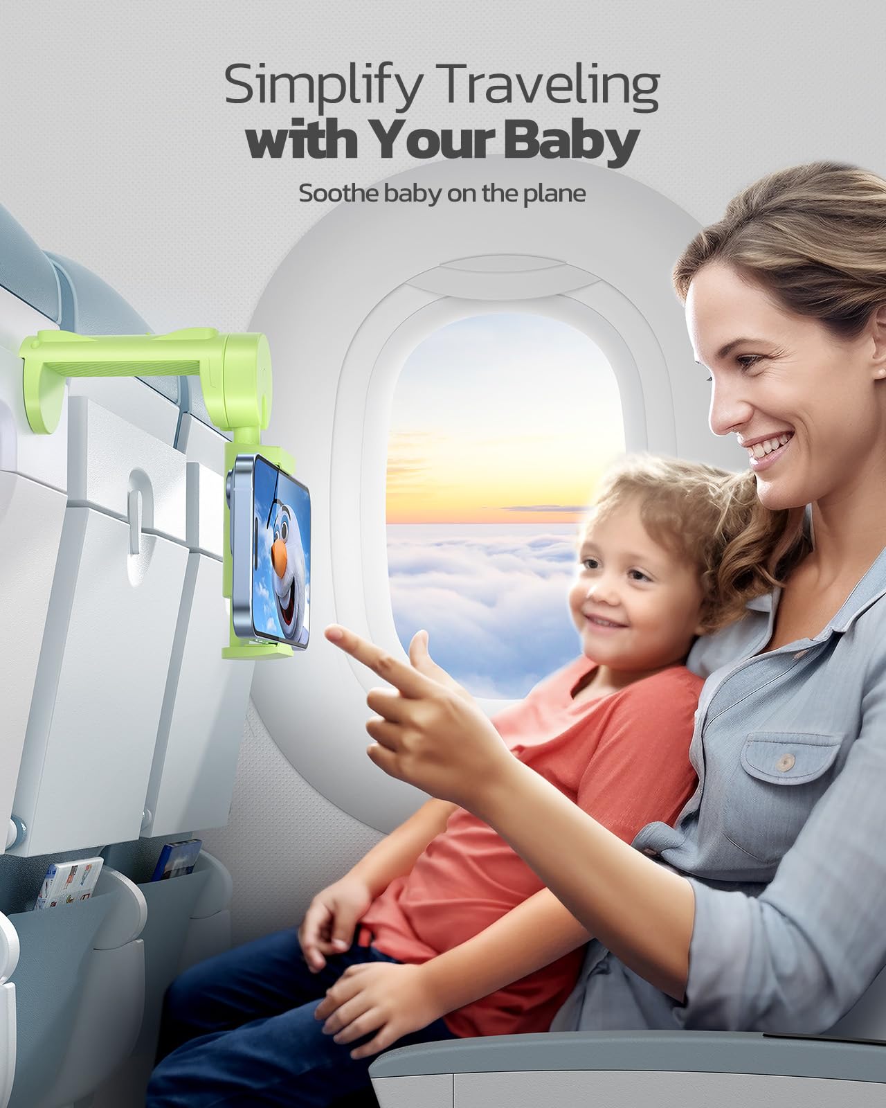 Supporto Per Telefono Da Viaggio Universale - Per Aereo, Treno, Scrivanina, Con Rotazione 360°, Compatto E Pieghevole - Foto 5