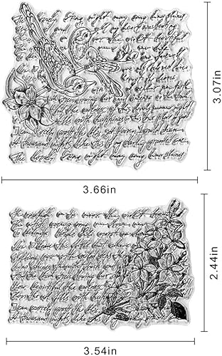 Miniatura 2 de Sellos transparentes de pájaros sobre flores para hacer tarjetas, álbumes de recortes, decoración de bricolaje, sentimientos, palabras, sello