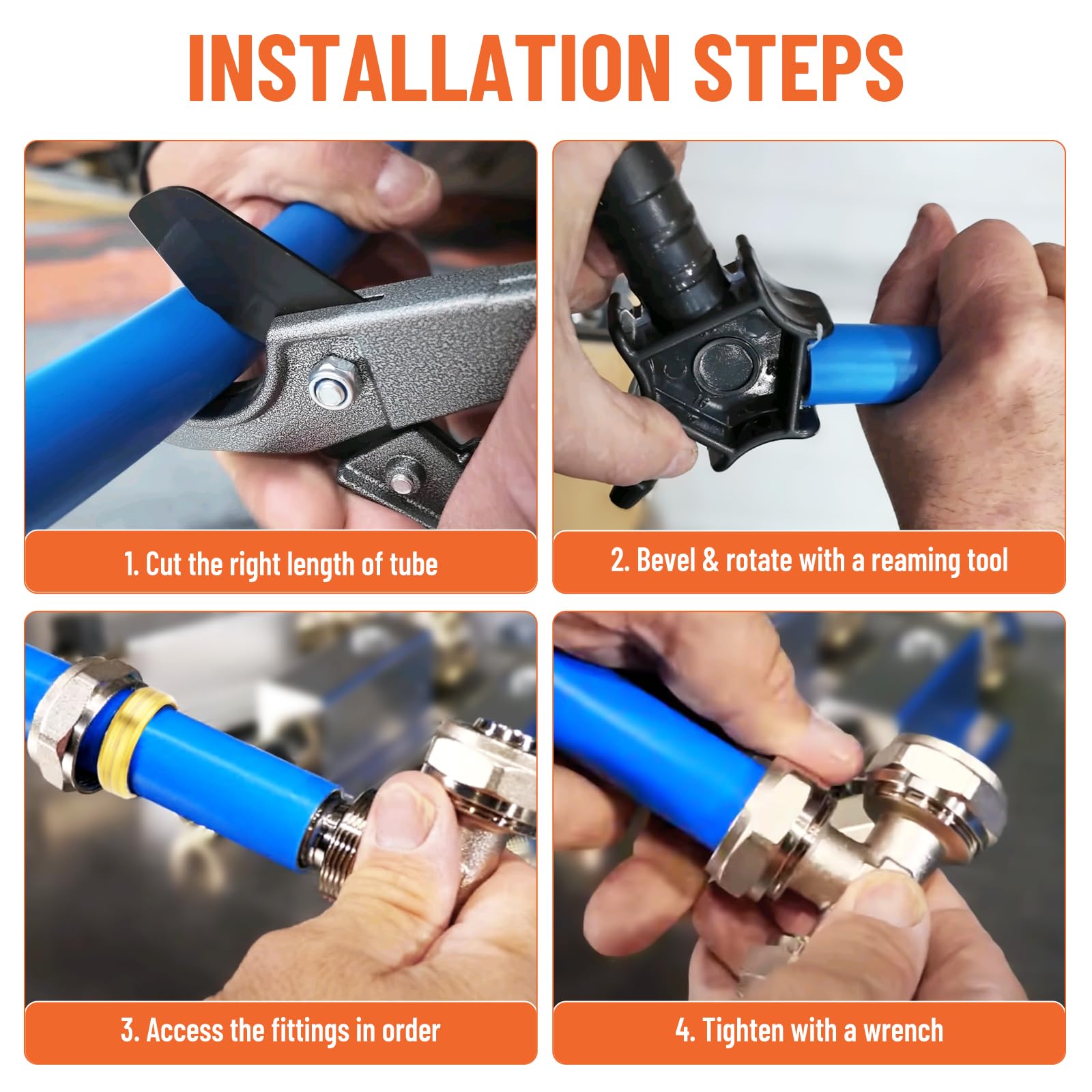 Kit de sistema de aire rápido de 3/4 pulgadas, codo de 200 PSI, latón niquelado con doble junta tórica para taller, garaje, kit de sistema de aire comprimido (4 piezas)