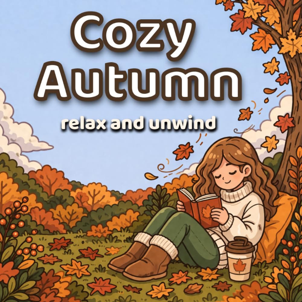 Cozy Escape: Autumn Coloring Book for Adults: Cute and Relaxing Coloring Pages with Cozy Fall Scenes, Warm Moments and Calm Autumn Vibes (Cozy colloring book)