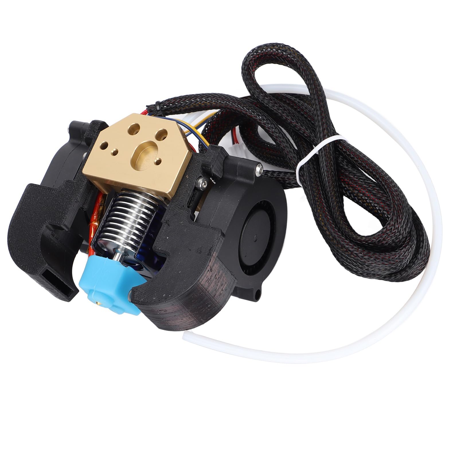 Pongnas Hotend V6 in Metallo con 3 Ventole per Stampanti 3D - Eccellente Dissipazione del Calore e Accessori di Facile Installazione