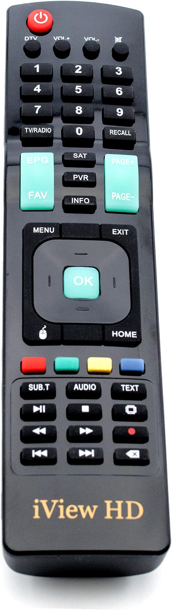 iView-HD iView HD Remote control For Smart TV 4K Android Combo White or Black Model Set Top Box receiver only