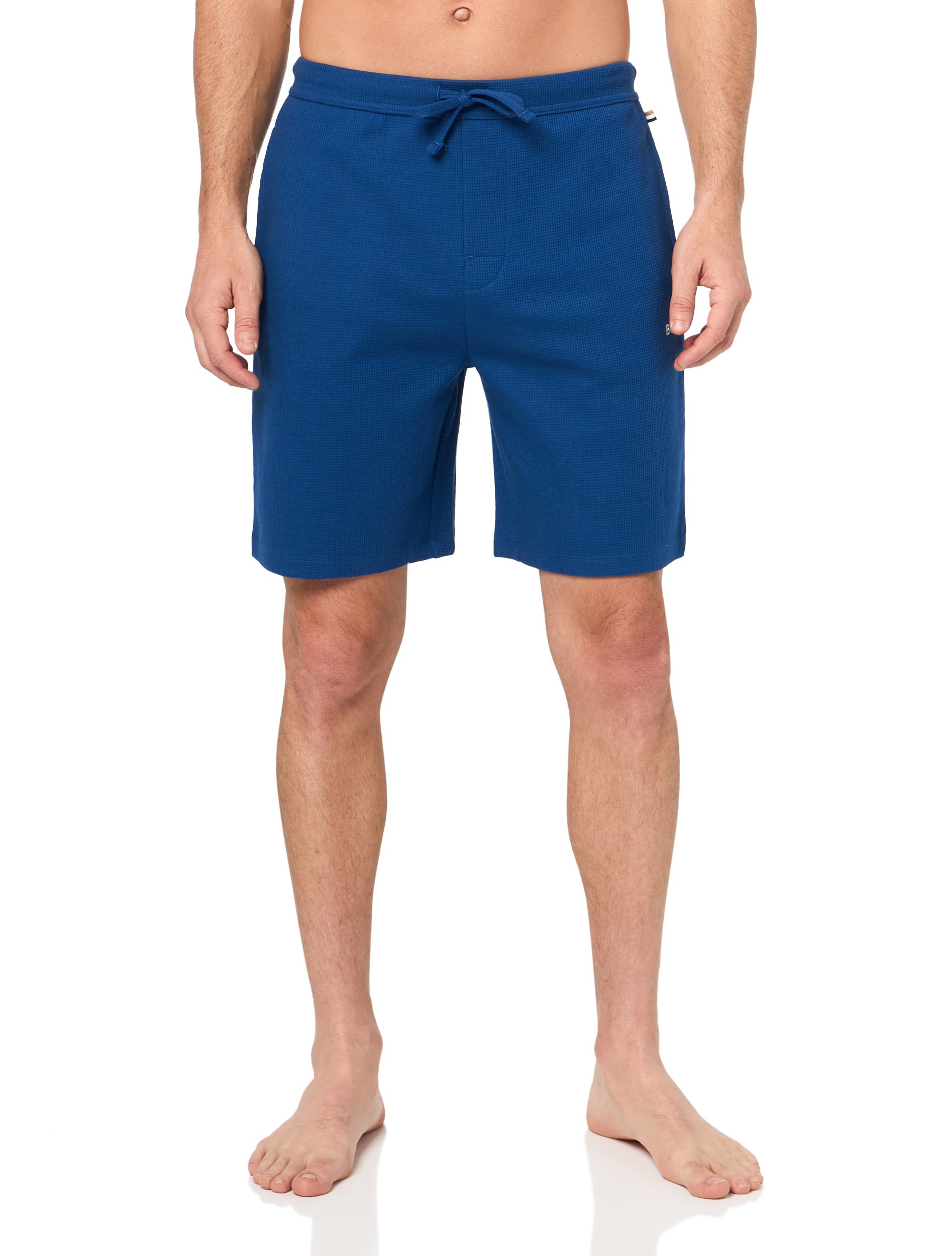 BOSS Men's Waffle Contrast Logo Lounge Shorts