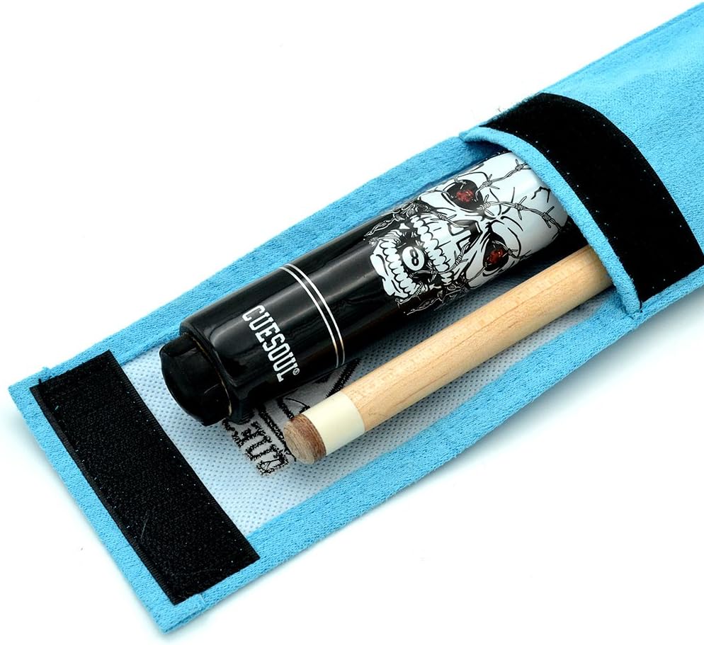 CUESOUL 58 inch 19/20/21 oz 1/2 Maple Pool Cue Stick Kit-Rockin Series