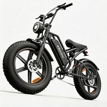 Electric Bike Fat Tire, 20" 4.0" 750W Continuous / 1000W Max, 48V 15ah Removable Battery, 50-60+ Miles Range,UL2849 Certified