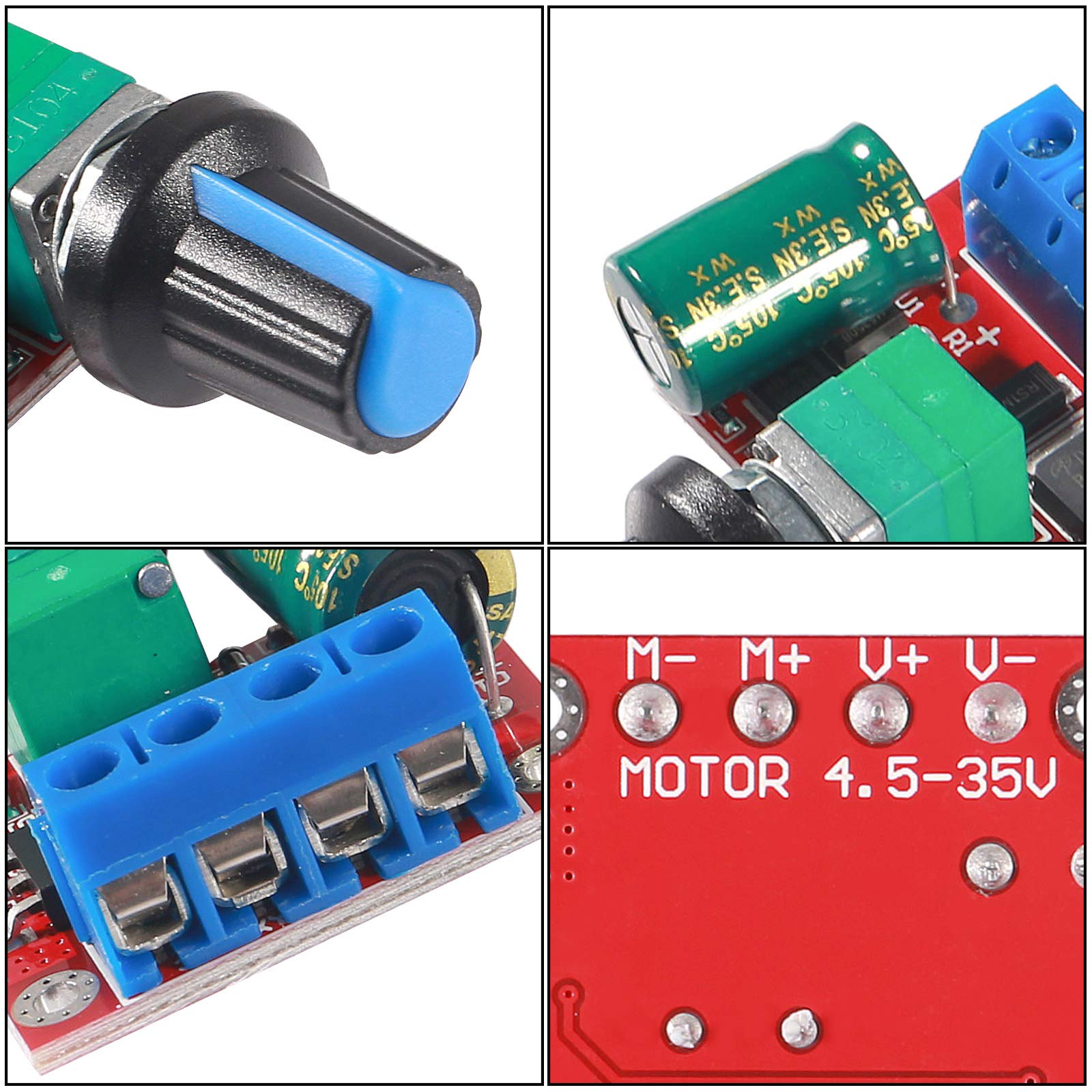 Contrôleur PWM DC Brocott M171 - 9V à 28V / 10A - Régulateur De Vitesse Moteur Ou Variateur