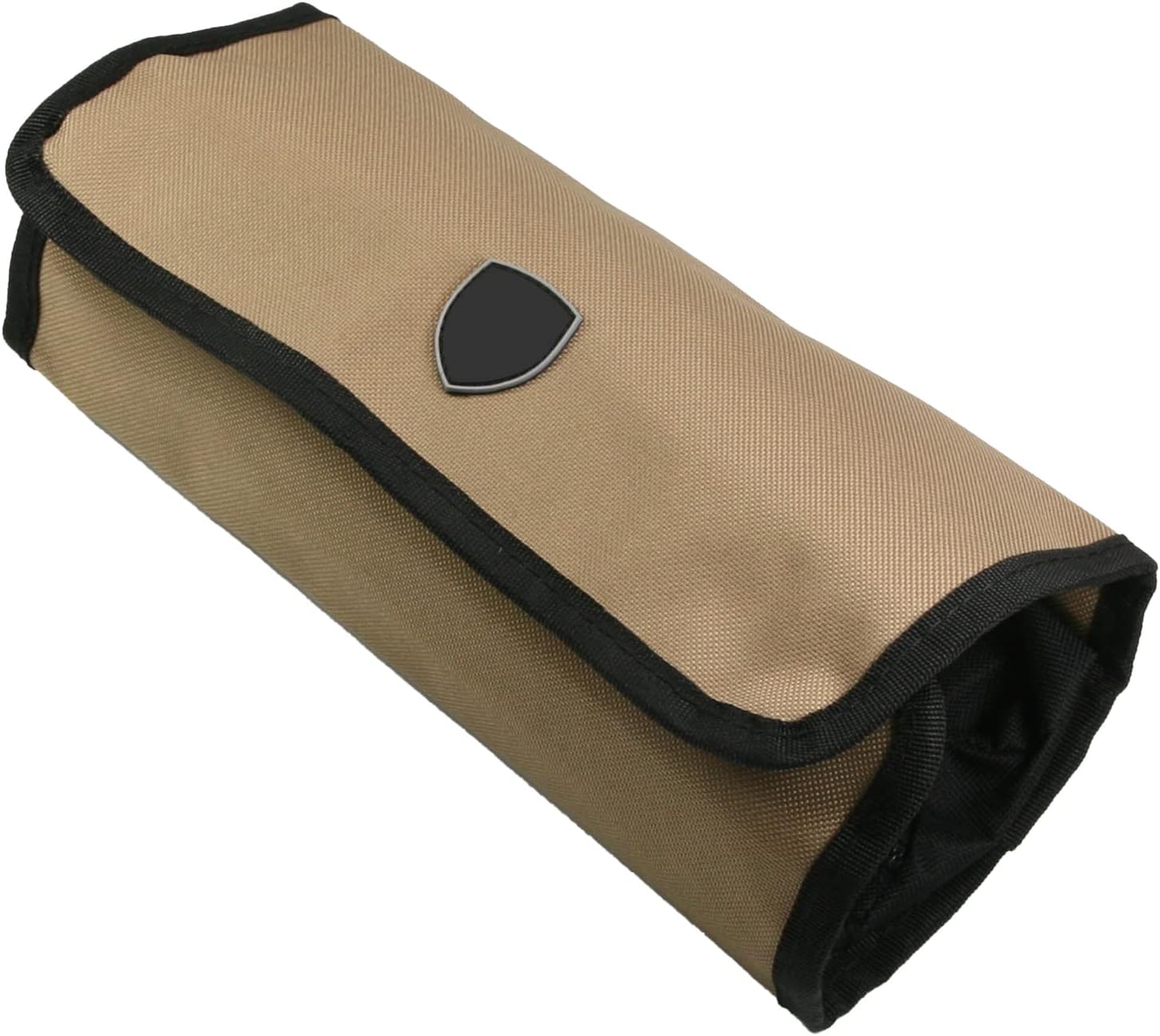 Auniwaig Tool Roll Bag Oxford Cloth Roll Up Tool Bags for Wrenches Pliers Sockets Ratchets Screwdrivers Tool Storage Beige