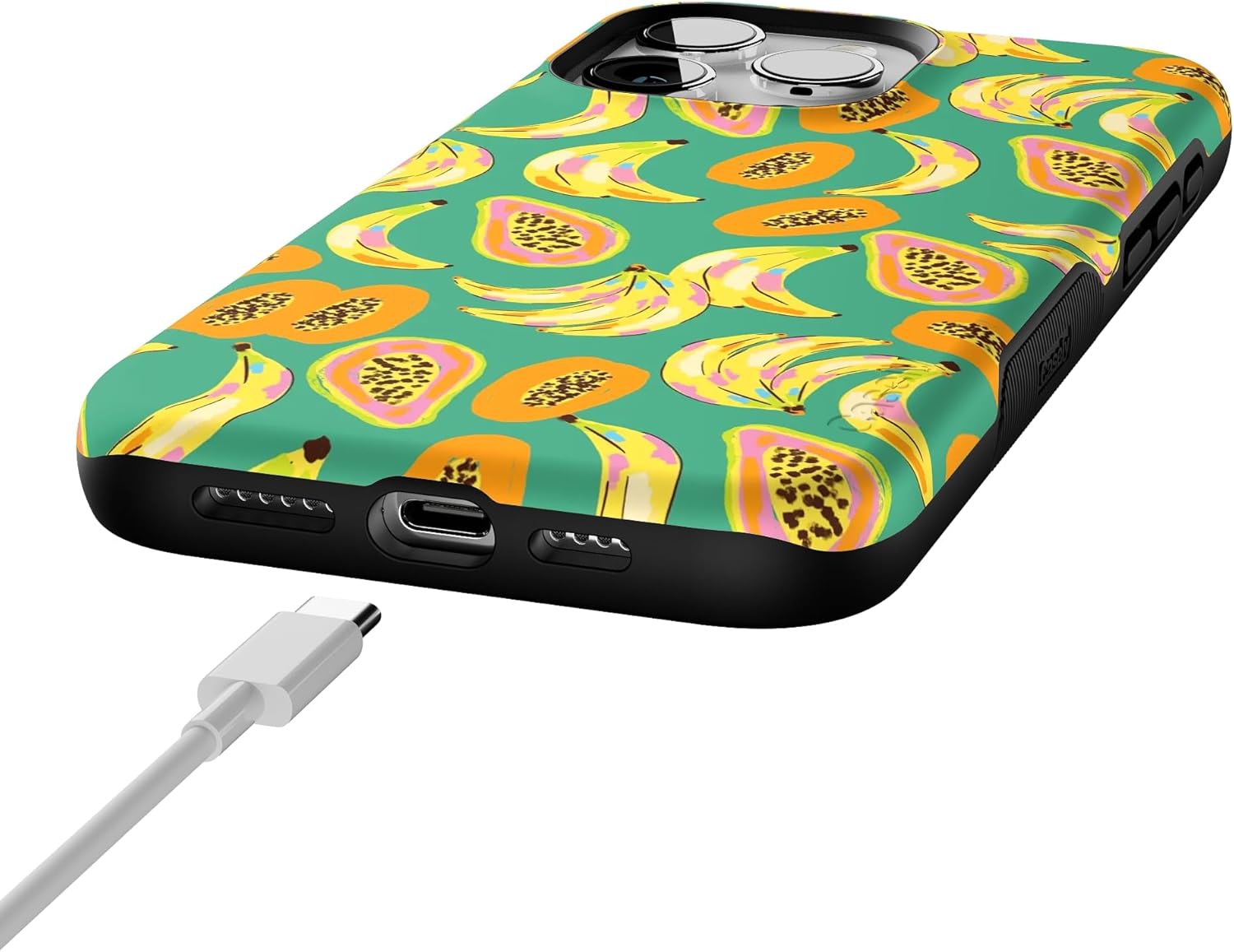 Casely iPhone 15 Pro Max Case | Papaya Palms | Dippin' Daisy's Tropical Vacation | Bold Protective Design | Compatible with MagSafe - Image 8