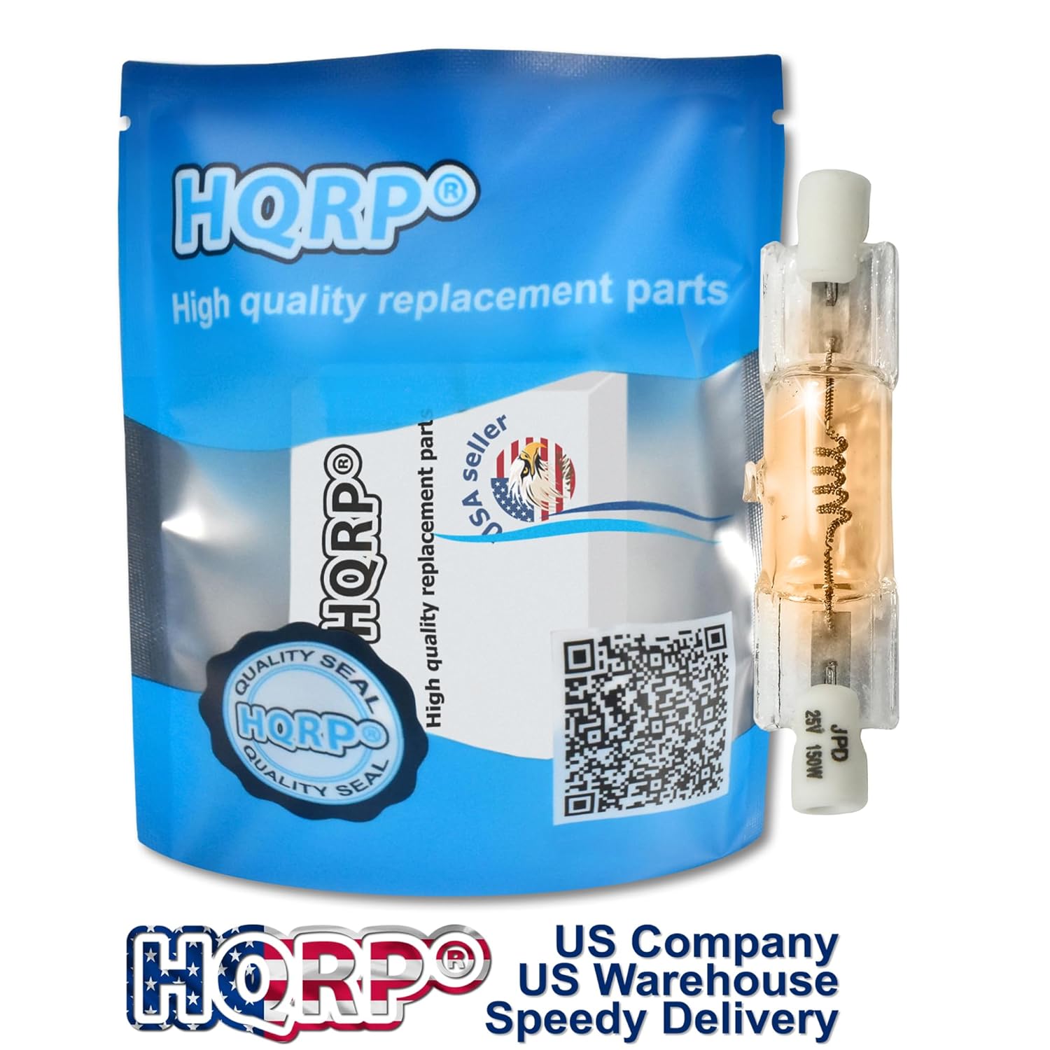 HQRP 4-Pack Bulb 150W 25V Dental Halogen Lamp for Pelton & Crane 006681 3321879 017133 98-0775 150T4Q/CL25V JPD25V-150WG1 fits LF+ LF-3 LF-2 LF1 LF 2470 Light Fantastic 1 I 2 II 3 III 6520000000158