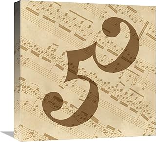 18 x 18 in. Music - Alto Clef Art Print - BG.Studio