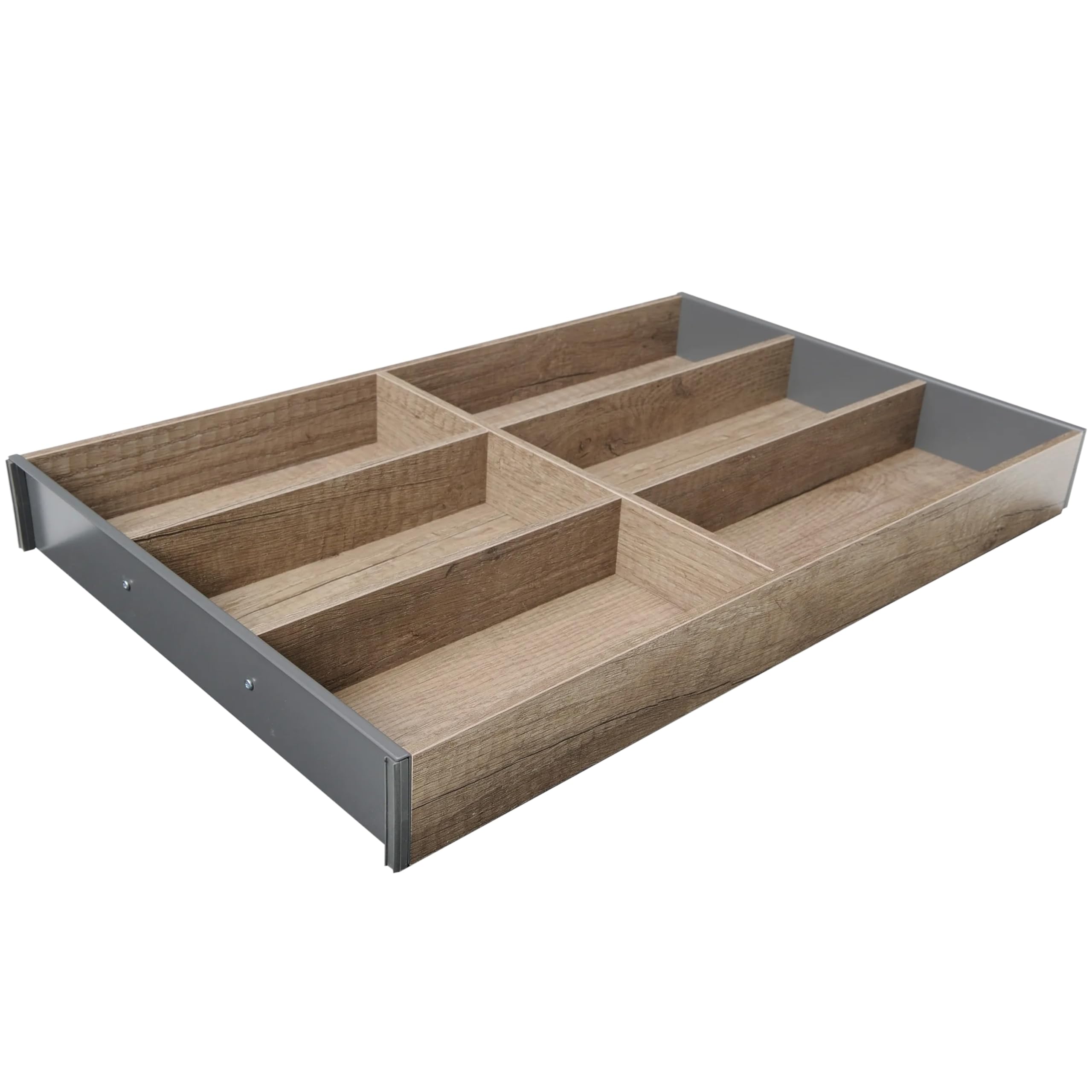 Blum AMBIA-LINE cutlery tray | premium drawer organiser for modern kitchens & cabinets | protects, sorts & organises cutlery clearly | with anti-slip feet | 47 × 30 × 5 cm | Nebraska Oak