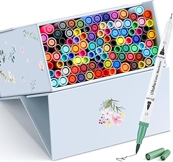 Amazon.co.jp: Ohuhu アートマーカー 水性ペン 100色 カラーペン