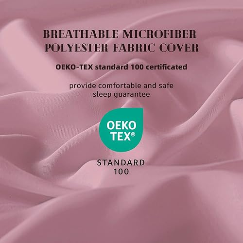 Miniatura 2 de DOWNCOOL - Edredones de tamaño individual, relleno de edredón, para todas las estaciones, edredón ligero, edredón de hotel, con pestañas en las