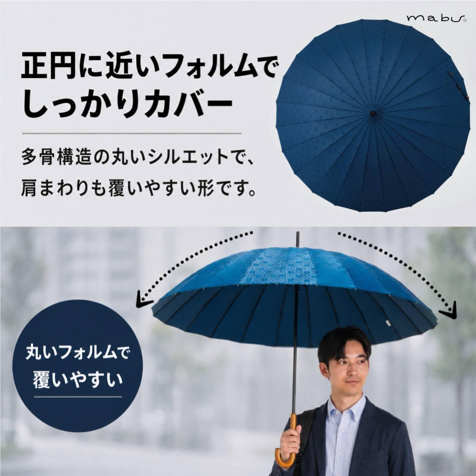 Mabu Parasol, Umbrella, Parasol, Rain Umbrella, Women's, Men's