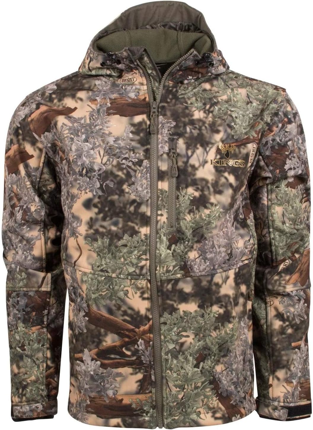King's Camo KC1 Two-Layer Soft Shell Hooded Jacket