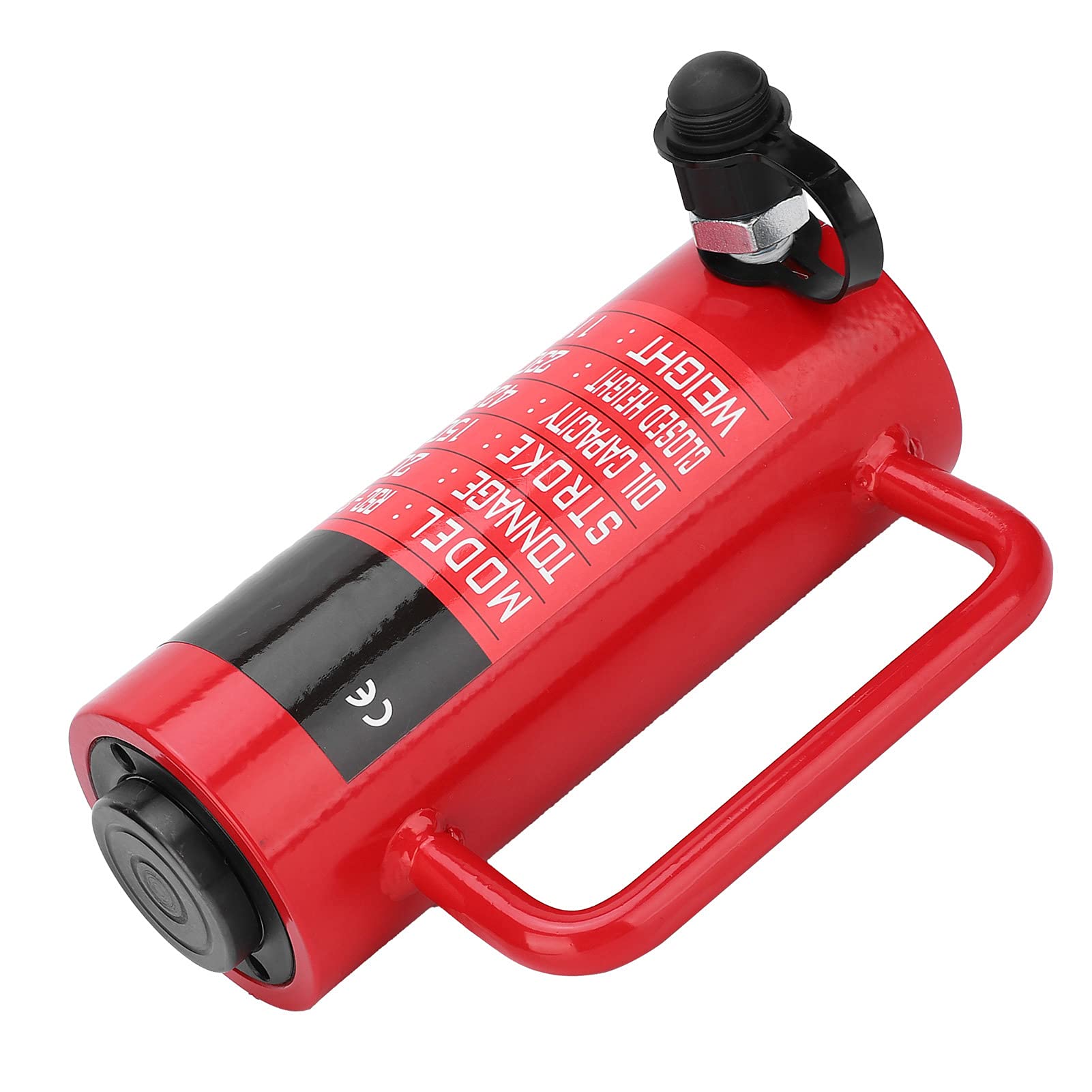 Cilindro hidráulico Émbolo de Orificio Hueco de Alta Resistencia de 20 toneladas Herramienta eléctrica Grado Industrial para construcción de maquinaria Acero 45 Rojo Diámetro