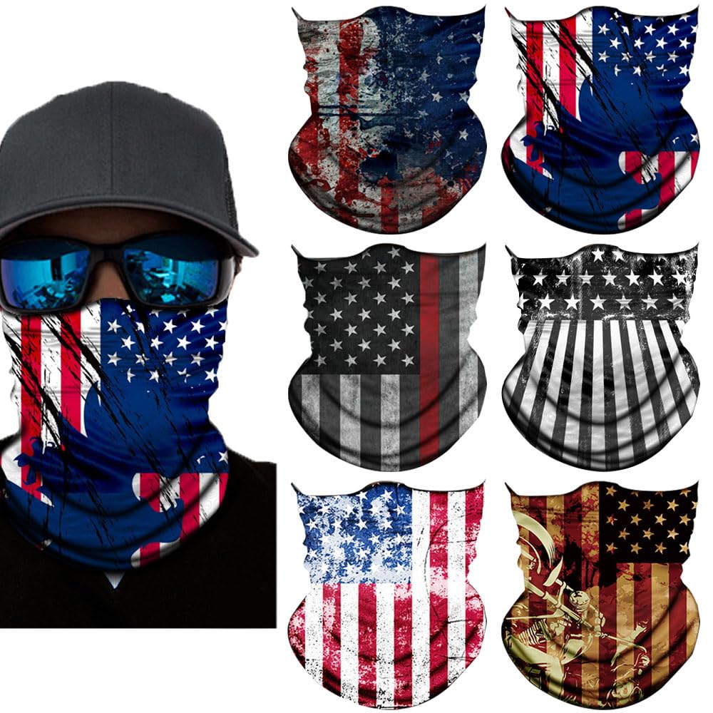 Neck Gaiter Mask,Bandana Gator Face Cover Mask Sun UV Protection,Neck Warmer Balaclava,Tube Face Scarf,Headband for Outdoor