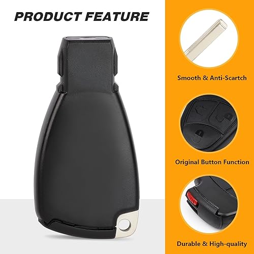 Miniatura 5 de Yewong Llavero remoto de entrada sin llave para automóvil con 3 botones para Mercedes-Benz ML S CLK CL C E S Clase IYZ 3312 625EB471 433MHz