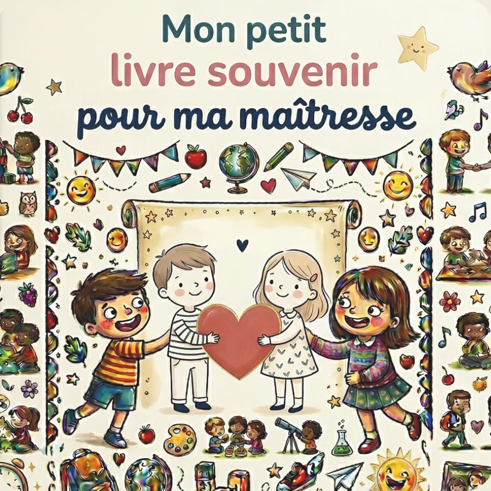Mon petit livre souvenir pour ma maîtresse: Un cadeau à compléter par l’enfant pour dire merci et garder les souvenirs de l’école - 6ans à 9 ans - cases à cocher idéal primaire (CP, CE1, CE2)