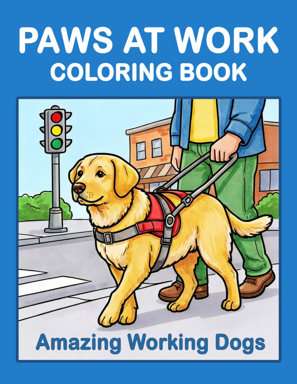Paws at Work Coloring Book: Amazing Working Dogs
