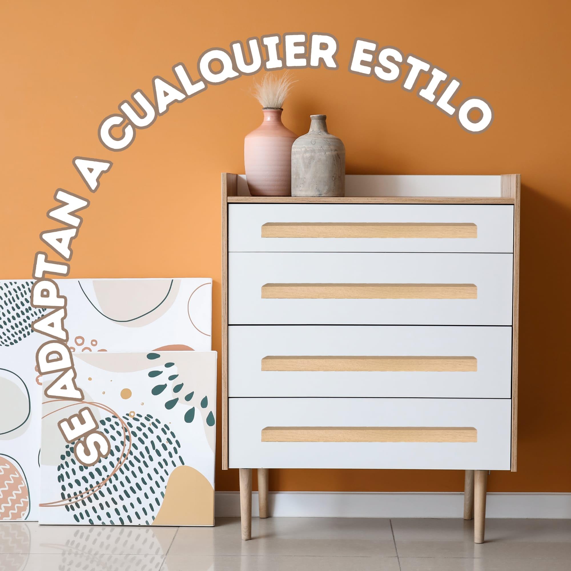 TIRAWOODbyTWR ® Pomos y Tiradores de Madera para Armarios y Muebles - Tiradores Cocina y Dormitorio - Roble Barnizado con Tornillos Incluidos. MEDIDAS 200-1100 MM (1100 MM (PACK 2))