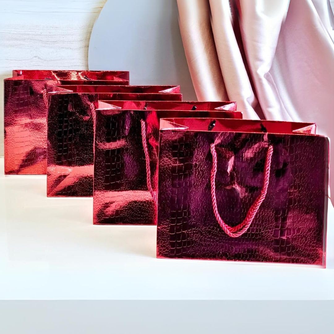 See full amazon price history chart for SATYAM KRAFT 4 Pcs Shiny Paper Bag Gift Bags with Handle Gift Paper bag, gift For Gifting, marriage, Return Gifts, Christmas, Birthday, Wedding, Xmas, Party, Seasons Greetings(Big) (Red) SATYAM KRAFT 4 Pcs Shiny Paper Bag Gift Bags with Handle Gift Paper bag, gift For Gifting, marriage, Return Gifts, Christmas, Birthday, Wedding, Xmas, Party, Seasons Greetings(Big) (Red) (B0D73T5MV7) Amazon Price History, Amazon Price Tracker