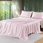 Sasttie Satin Sheets Queen - 4 Pieces Luxury Soft Black Silky Bed Sheets Set with Pillowcases - Smooth Silk-Like Drap Satin Fabric, Reinforced 14 Inches Pocket, Oeko-Tex Certified