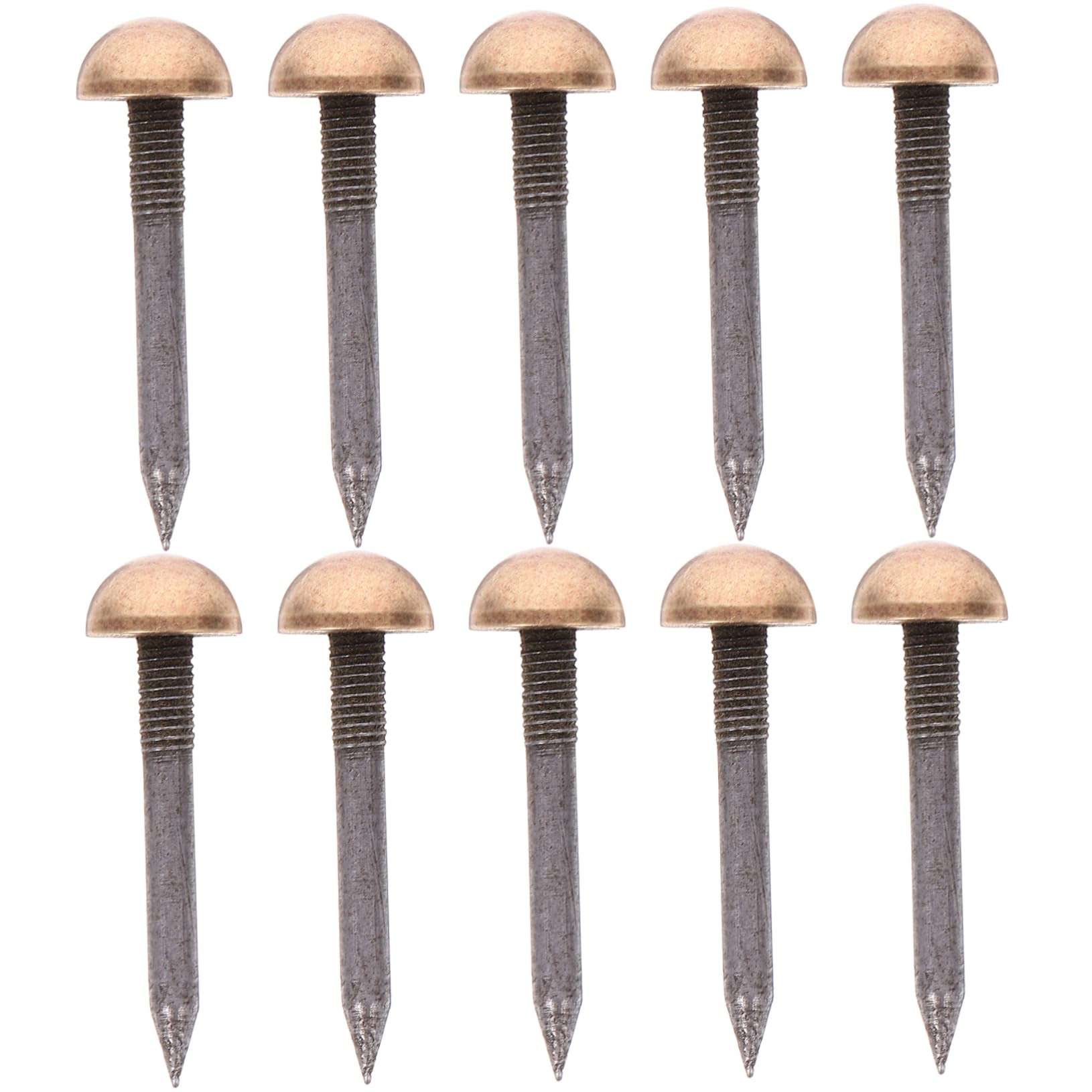Unomor 10pcs Door Decorative Nails Furniture Decorative Nails Corkboard Cork Boards for Walls Upholstery Tacks Sofa Tack Sofa Nails Decoration Upholstery Nails Bulletin Brass