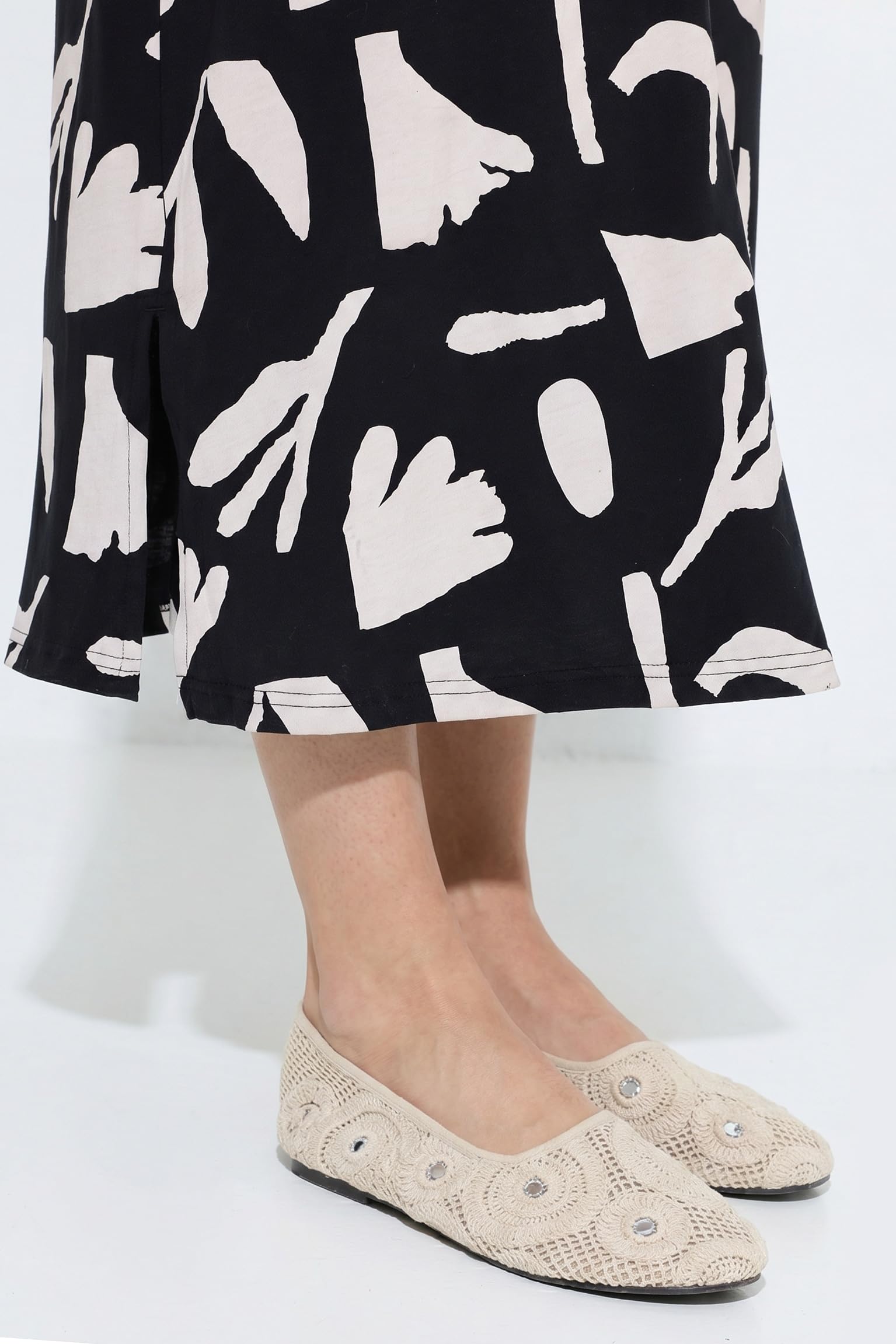 Ulla Popken Damen Midikleid
