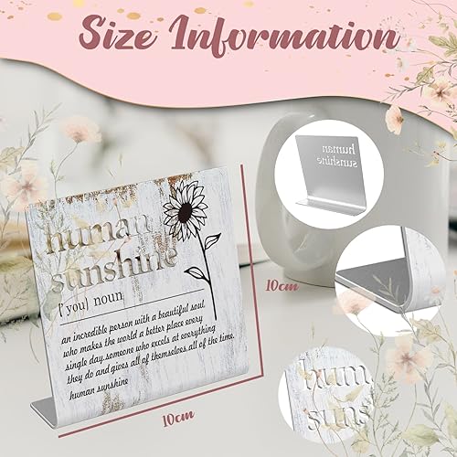 Miniatura 6 de Letreros de escritorio con definición de Human Sunshine Definition, regalos divertidos de agradecimiento para mujeres, regalo de agradecimiento para