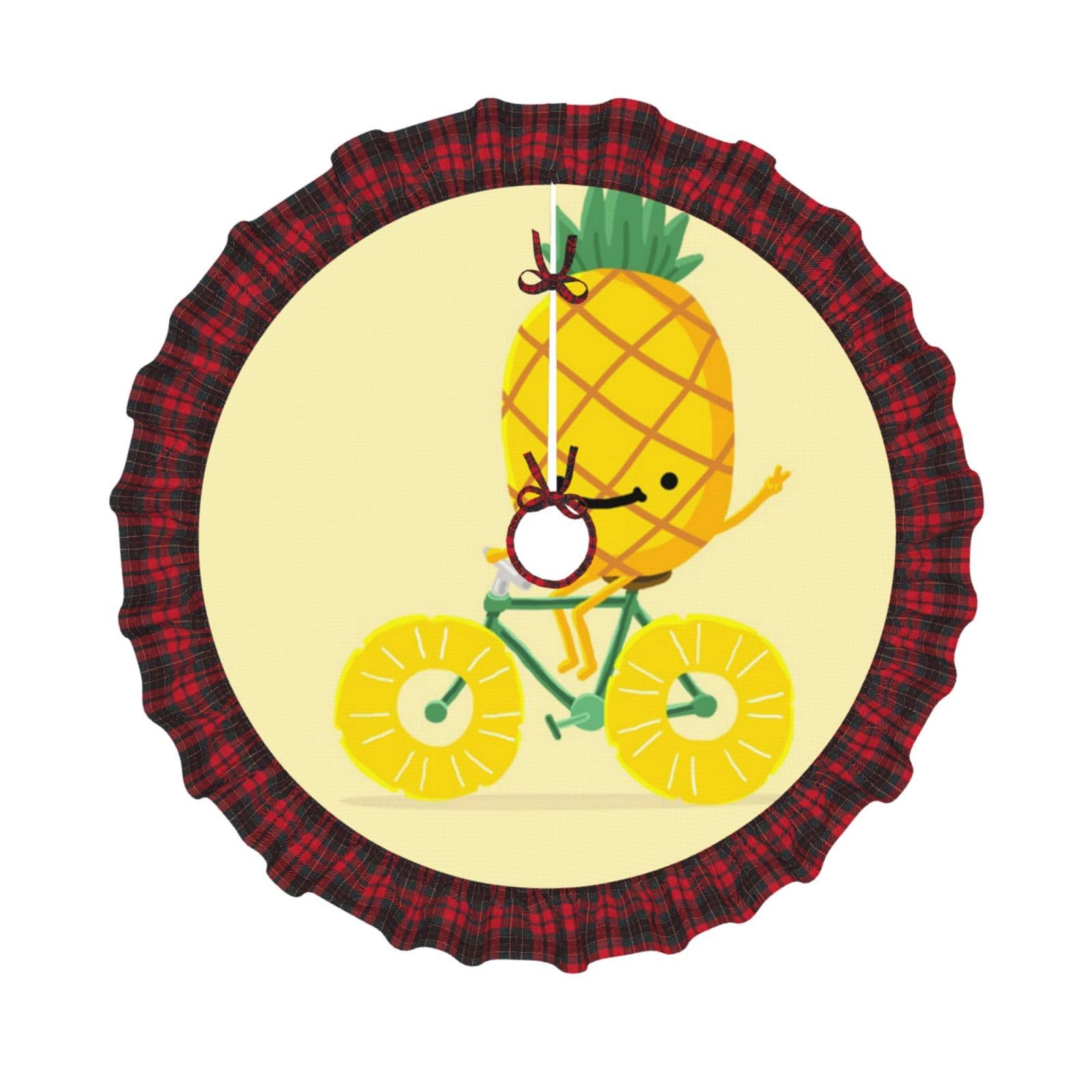 Tapis de sapin de Noël écossais couverture pour ambiance chaleureuse