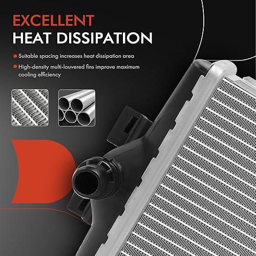 Miniatura 4 de A-Premium Radiador auxiliar de refrigeración adicional compatible con BMW 328i, 328i xDrive, 330e, 335i, 335i xDrive, 340i, 340i GT xDrive, 340i